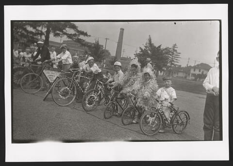 Group of Riders at Cycle Trades Field Day in Portland, Oregon