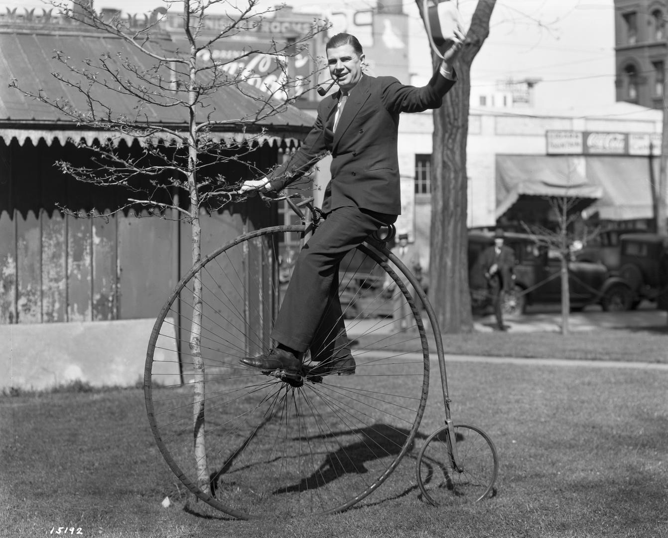 Ken Murry on Bicycle