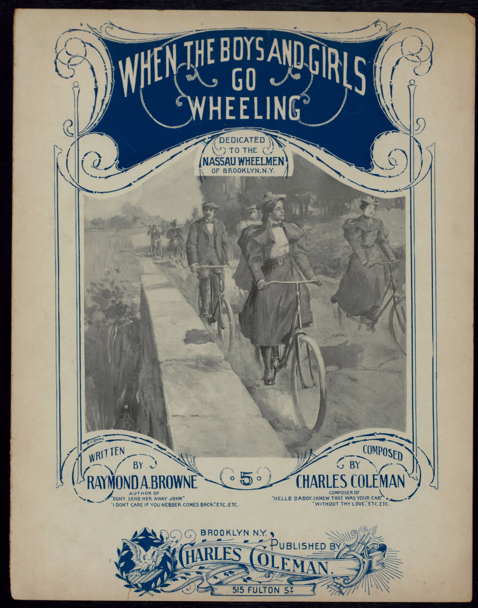 When the boys and girls go wheeling (cover)